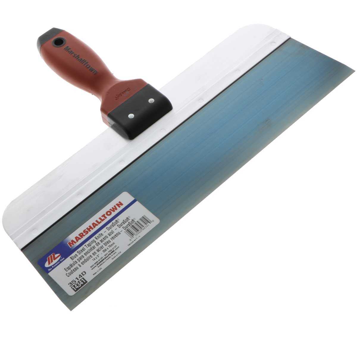 thumbnail image 2 of Marshalltown 12" Blue Steel Taping Knife W/DuraSoft II Handle 2 of 9